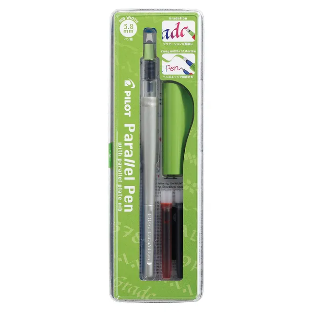 pilot-parallel-pen-3-8-mm-stylo-plume-calligraphie-rechargeable-avec-cartouches- image 1