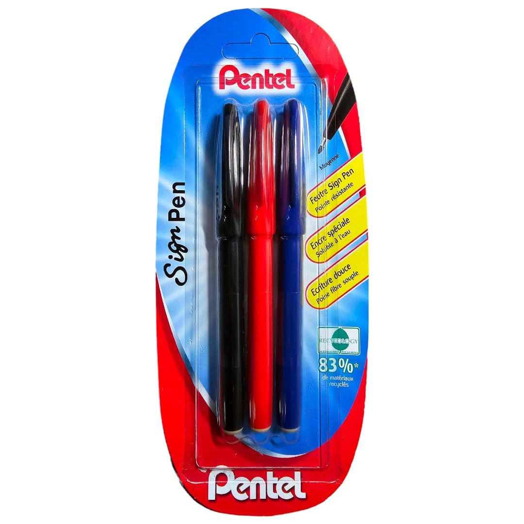 pentel-sign-pen-s520-feutre-pointe-acrylique-2-0-mm-bleu-lot-de-12 image 4