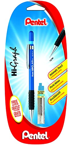 pentel-a317-porte-mines-0-7-mm-canon-fixe-4-mm-corps-bleu-tui-12-mines image 7