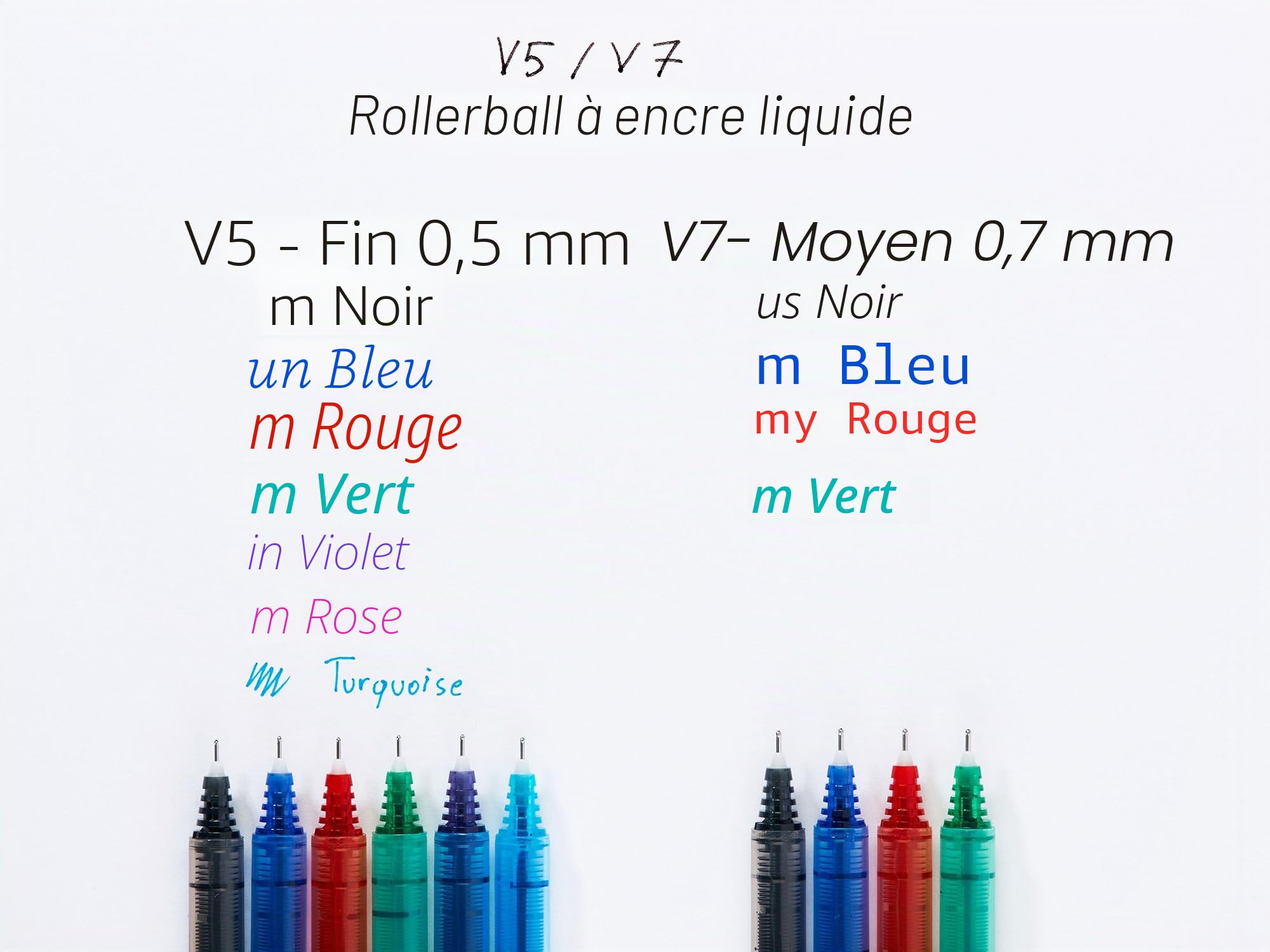 pilot-v7-hi-tecpoint-roller-encre-liquide-noir-lot-de-20 image 5
