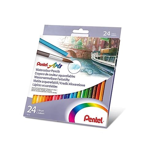 pentel-cb9-24u-crayons-de-couleur-aquarellables-bo-te-de-24 image 3