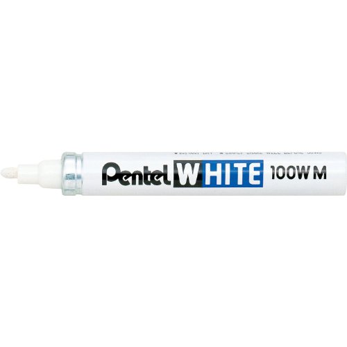 pentel-x100w-m-marqueur-peinture-blanc-pointe-conique-moyenne-3-9-mm image 3