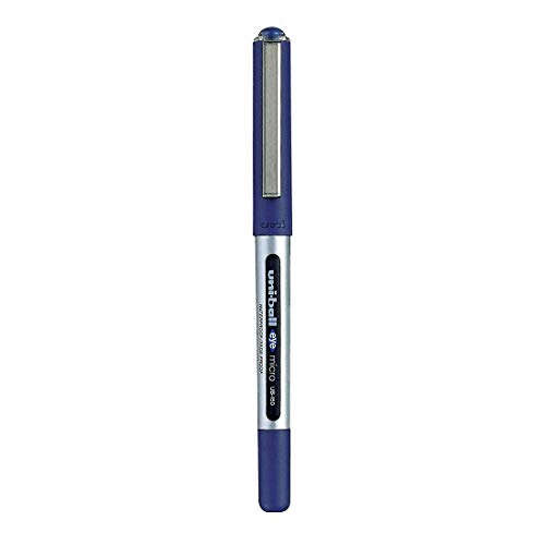 uni-ball-eye-ub-150-roller-encre-liquide-bleue-pointe-m-tal-ultra-fine-lot-de-12 image 4