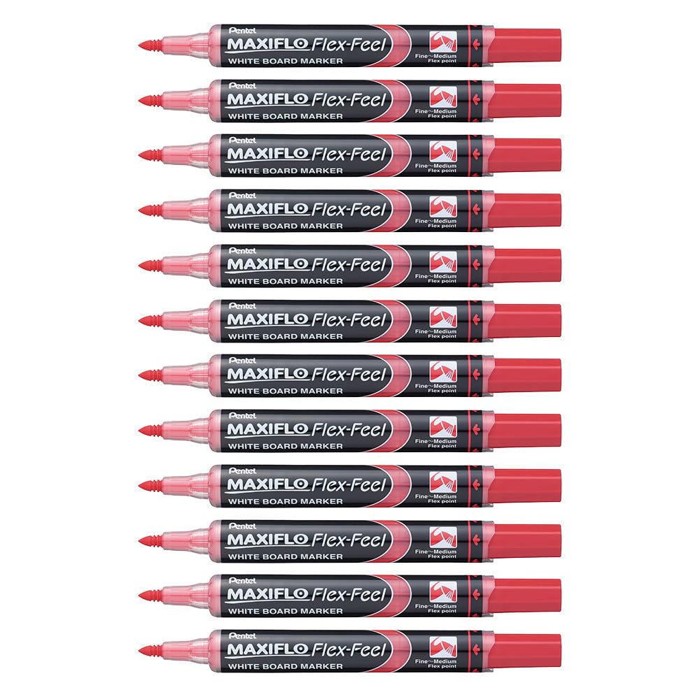pentel-maxiflo-flex-feel-mwl5sbf-marqueur-tableau-blanc-r-encrable-bleu-pointe-f image 4
