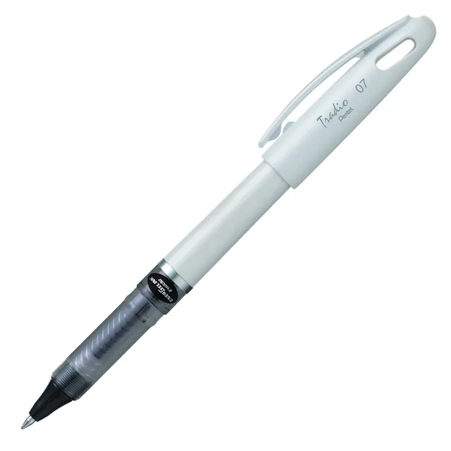 pentel-energel-bl117w-a-stylo-roller-gel-noir-lot-de-12-pointe-0-7-mm image 1