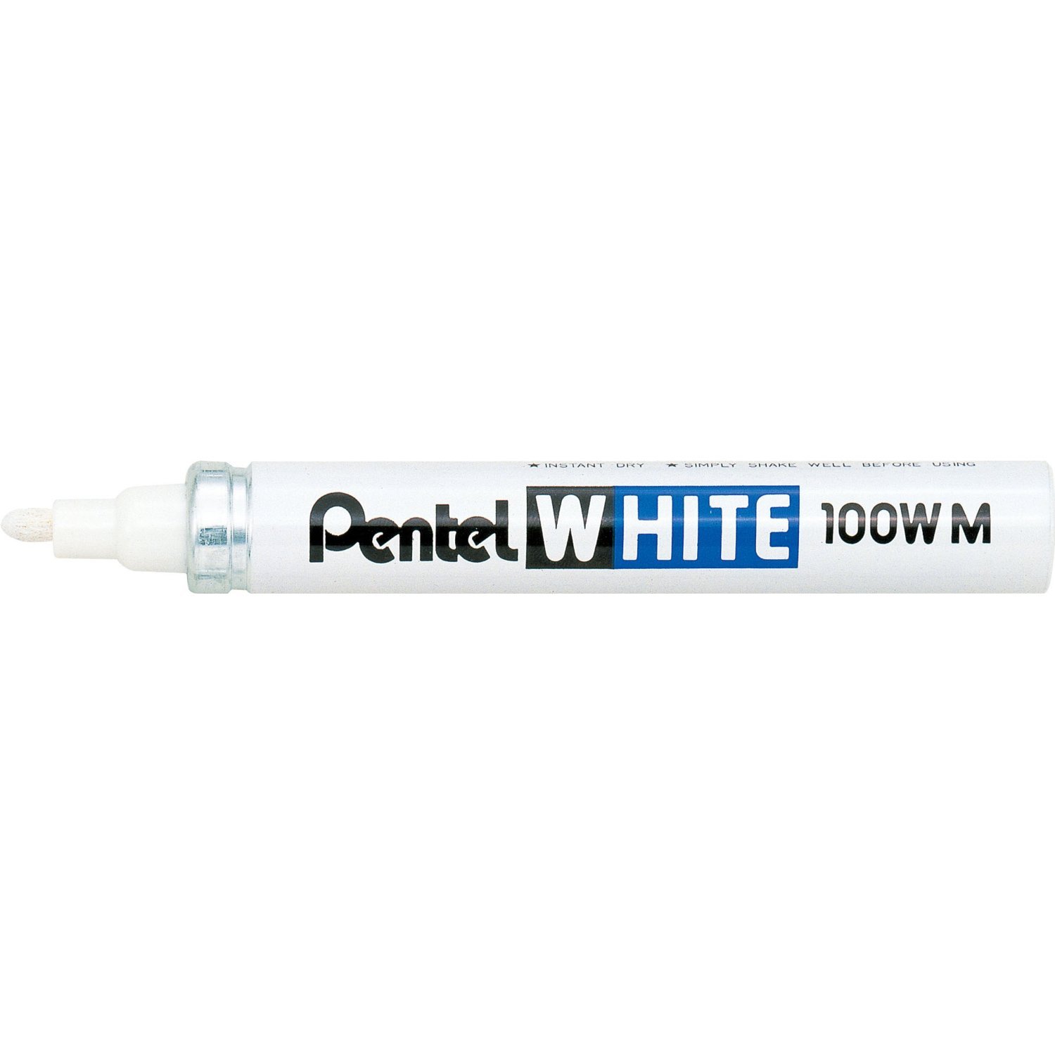 pentel-x100w-m-marqueur-peinture-blanc-pointe-conique-moyenne-3-9-mm image 1