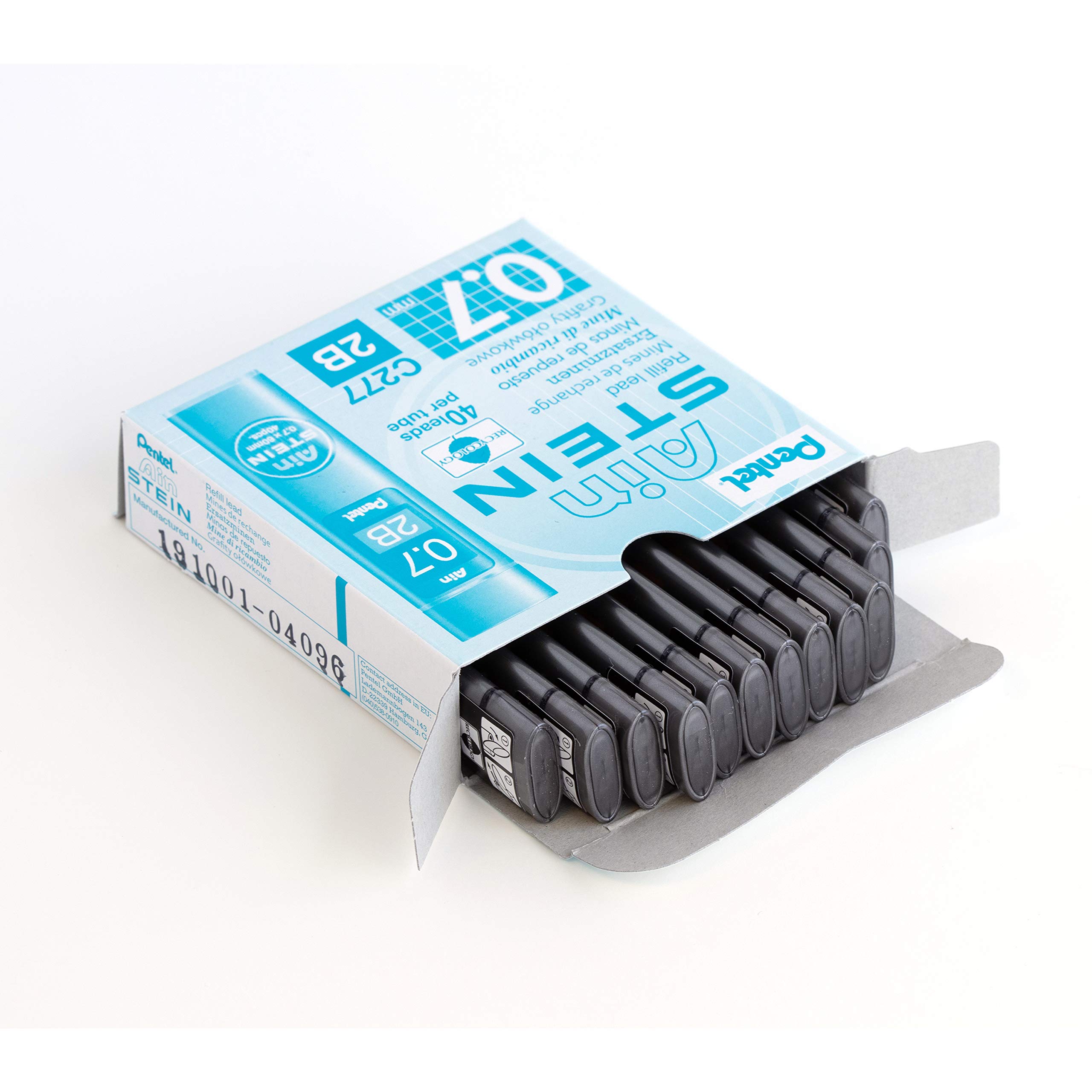 pentel-c277-2b-lot-de-12-tuis-de-40-mines-0-7-mm-2b-ain-stein image 3