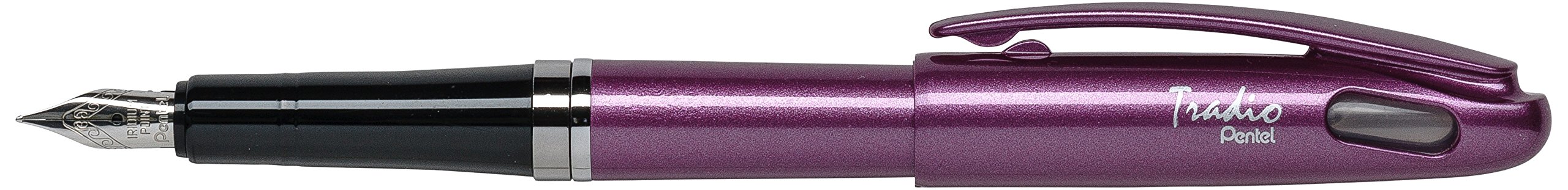 pentel-tradio-stylo-plume-rouge-brillant-trf96-lot-de-12 image 5