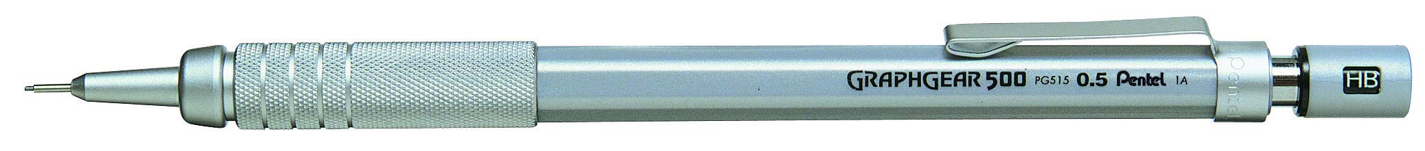 pentel-graphgear-500-porte-mine-0-5-mm-gris-lot-de-12 image 1