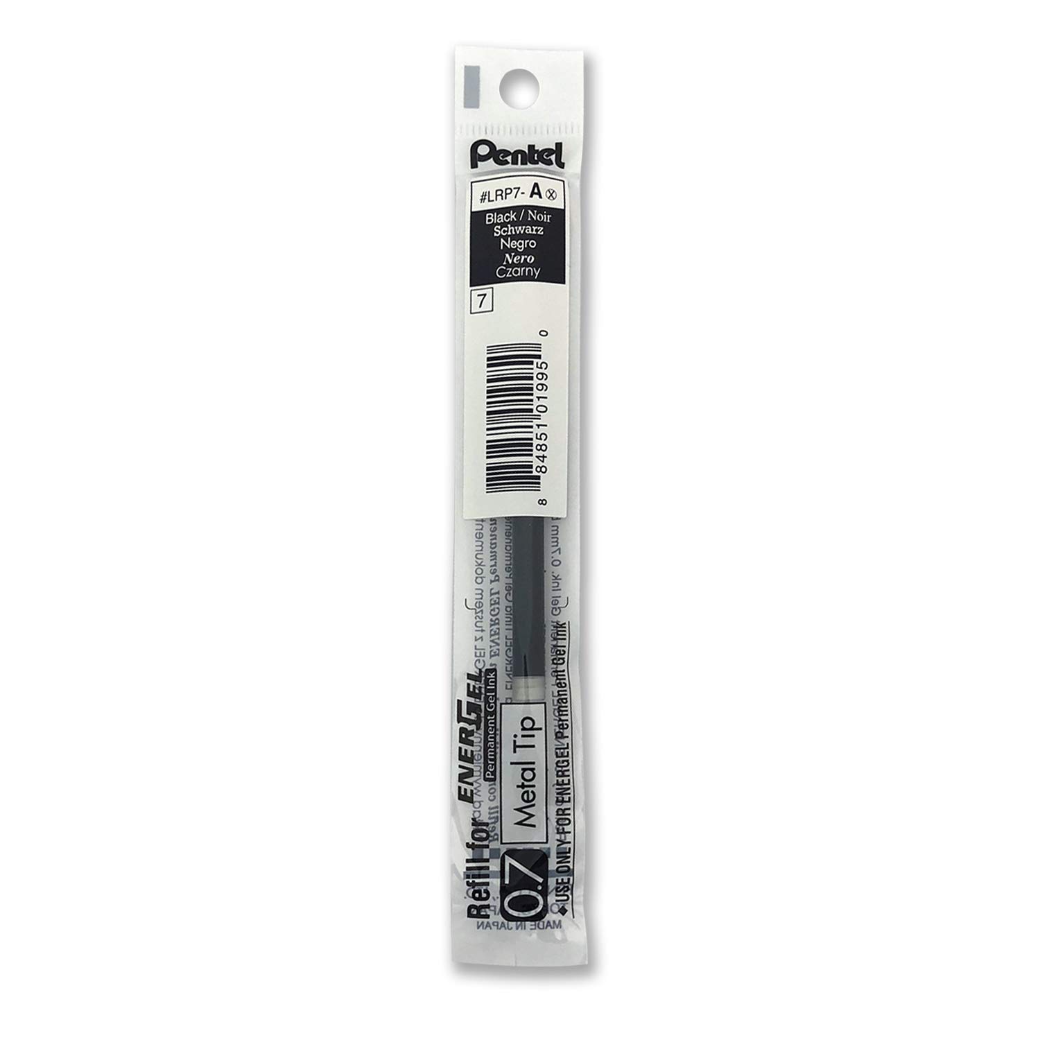 pentel-energel-lrp7-a-recharge-roller-gel-noir-permanent-lot-de-12 image 6