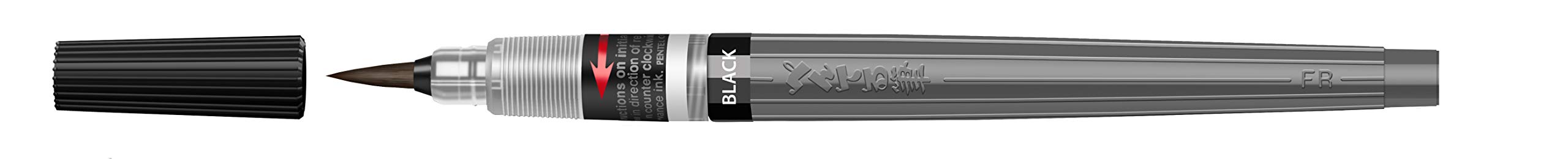 pentel-xgfp-101x-colour-brush-pinceau-nomade-rechargeable-encre-pigments-noire-p image 4