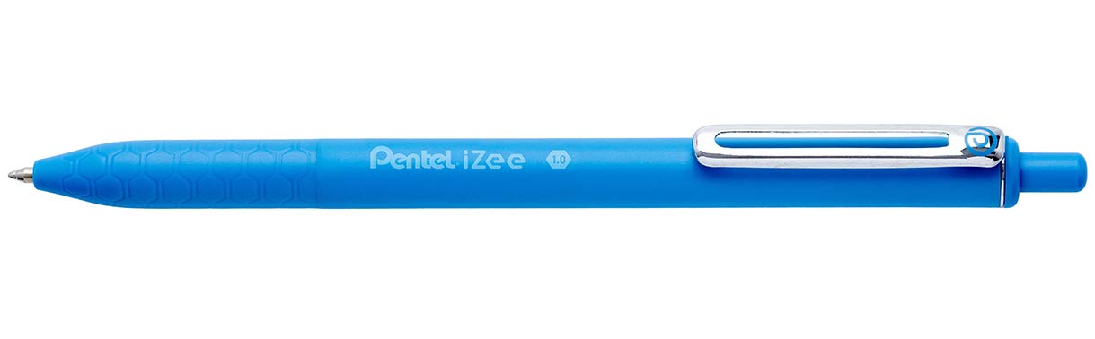 pentel-izee-bx470-lot-de-3-stylos-bille-r-tractables-noir-bleu-ciel-rouge image 5
