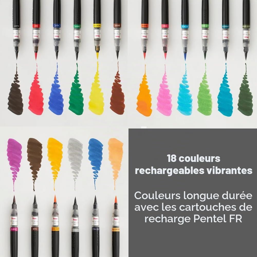 pentel-xgfl-color-brush-pinceau-rechargeable-encre-aquarellable-noir-xgfl-101x image 3