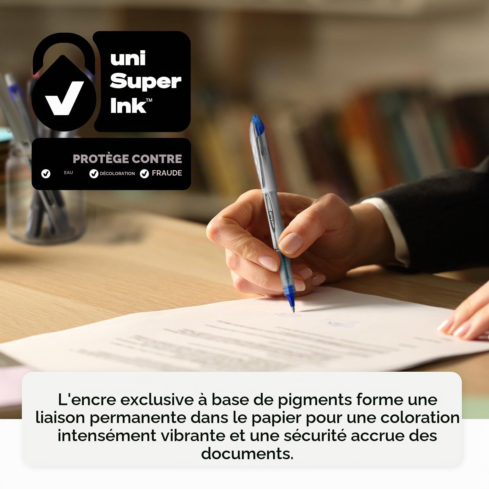 uni-ball-vision-elite-roller-encre-liquide-0-8-mm-anti-fraude-et-anti-fuite-avio image 7