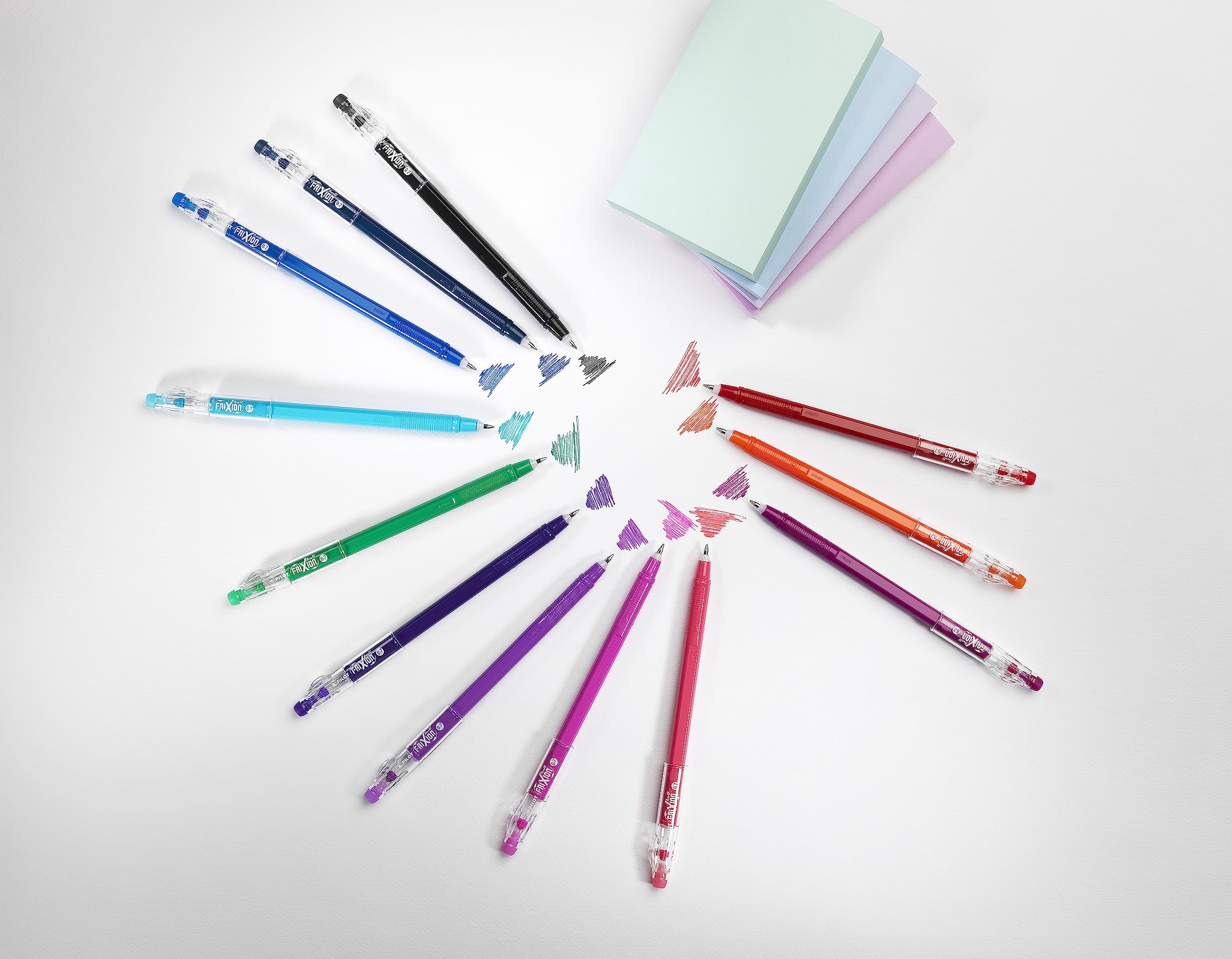 pilot-frixion-ball-stick-0-7-mm-roller-gel-effa-able-12-stylos-4-bleus-4-noirs-2 image 7