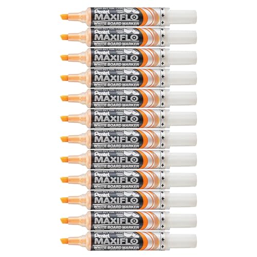 pentel-maxiflo-mwl6-lot-de-12-marqueurs-effa-ables-sec-pour-tableaux-blancs-poin image 8