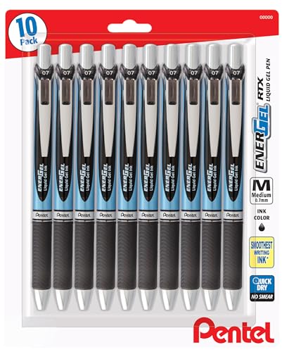 pentel-energel-rtx-roller-gel-r-tractable-0-7-mm-noir-lot-de-10 image 8