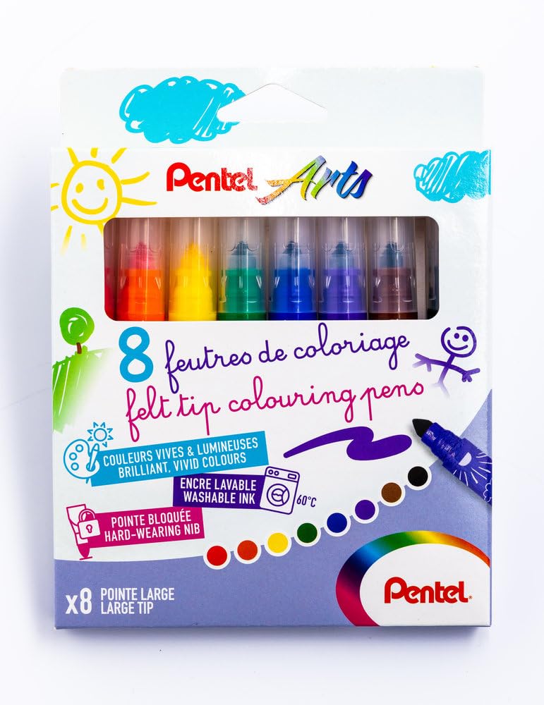 pentel-arts-scs2e-12-feutres-de-coloriage-lavables-pack-12-couleurs image 8
