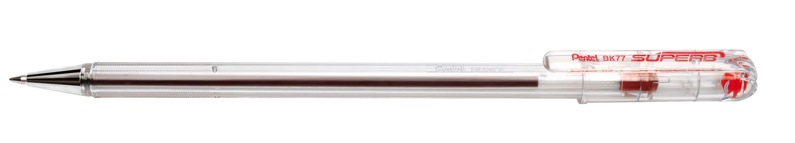 pentel-superb-bk77f-stylo-bille-0-7-mm-rose-lot-de-12 image 8