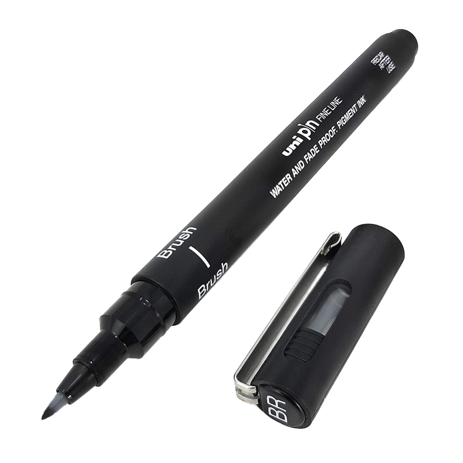 uni-ball-pin-brush-200-s-pinceau-noir-feutre-brush-individuel image 1