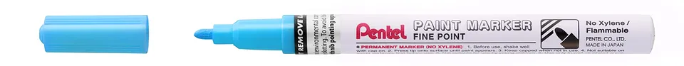 pentel-arts-paint-marker-msp10-lot-de-12-marqueurs-peinture-permanents-pointe-fi image 1