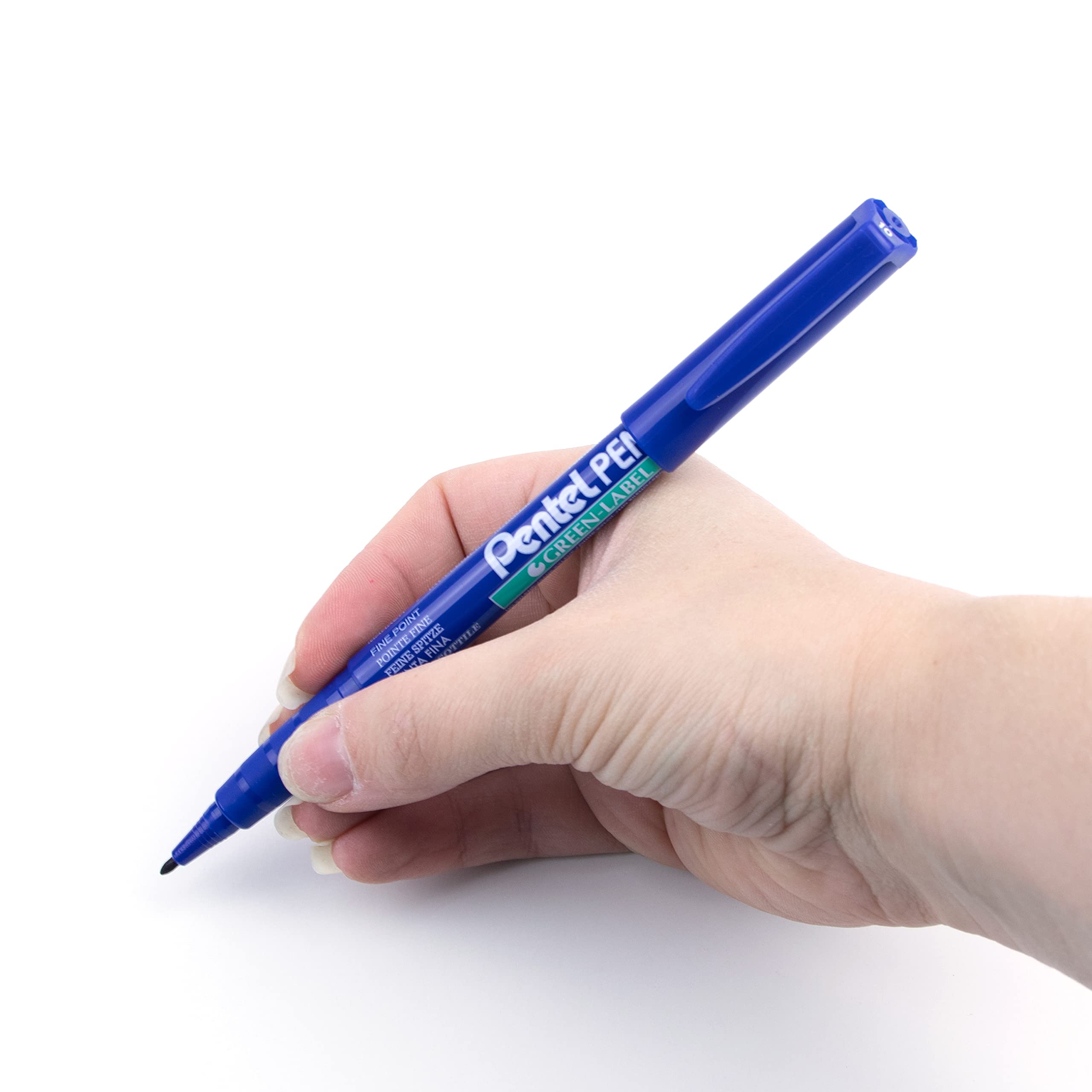 pentel-pen-lot-de-12-marqueurs-permanents-bleu image 6