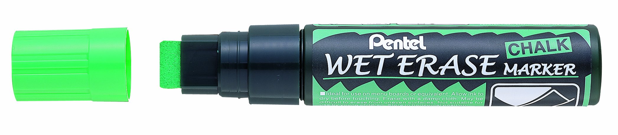 pentel-weterase-marqueur-craie-pour-vitre-pointe-biseaut-e-orange-lot-de-12 image 2