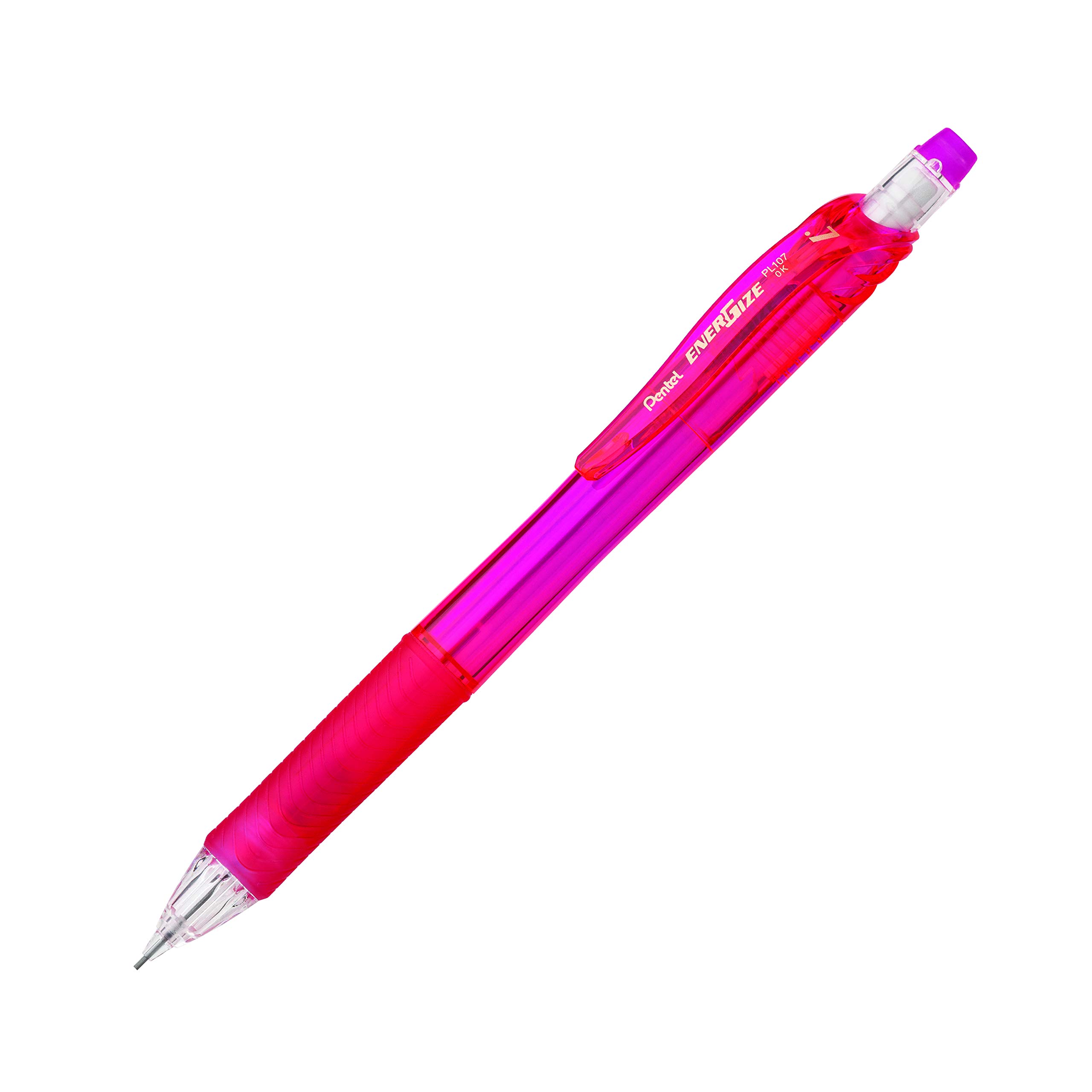pentel-energize-x-pl107-porte-mine-0-7-mm-rose-lot-de-12 image 3