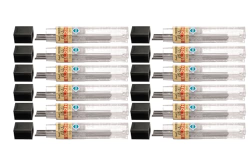 pentel-super-hi-polymer-c505-2h-mines-porte-mines-0-5-mm-lot-de-12-tuis-de-12-mi image 3