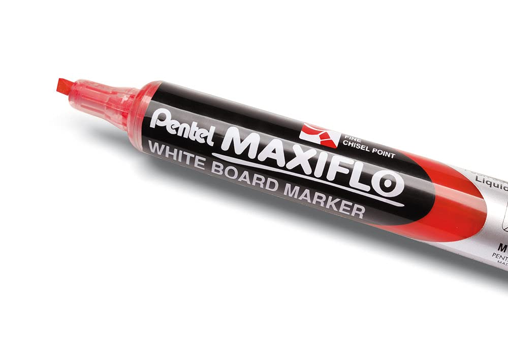pentel-maxiflo-mwl6s-4-marqueur-tableau-blanc-pointe-biseaut-e-pochette-4-couleu image 3
