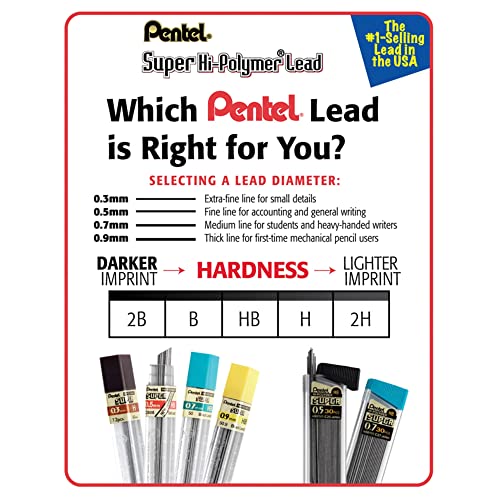 pentel-super-hi-polymer-0-7-mm-hb-lot-de-12-tuis-de-12-mines image 8