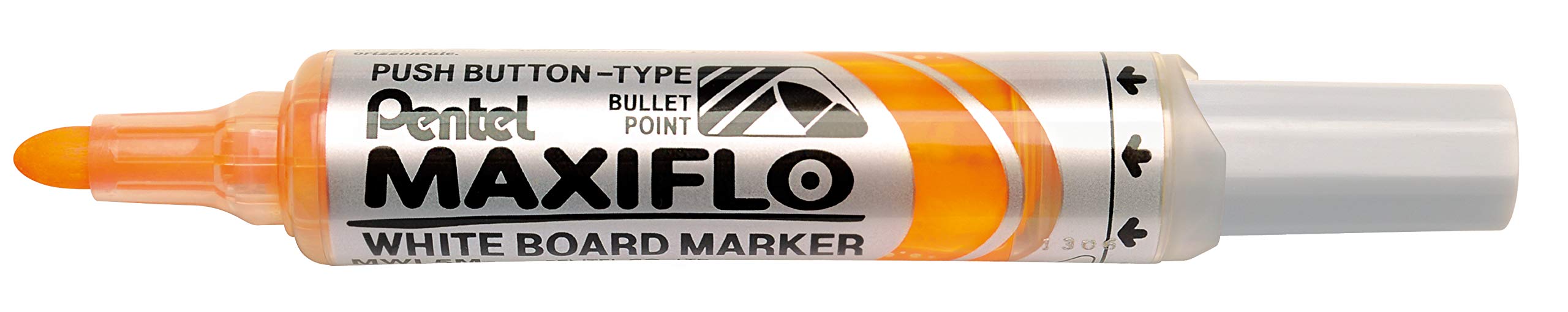 pentel-maxiflo-mwl5m-lot-de-12-marqueurs-tableau-blanc-jaune-pointe-conique-bout image 1