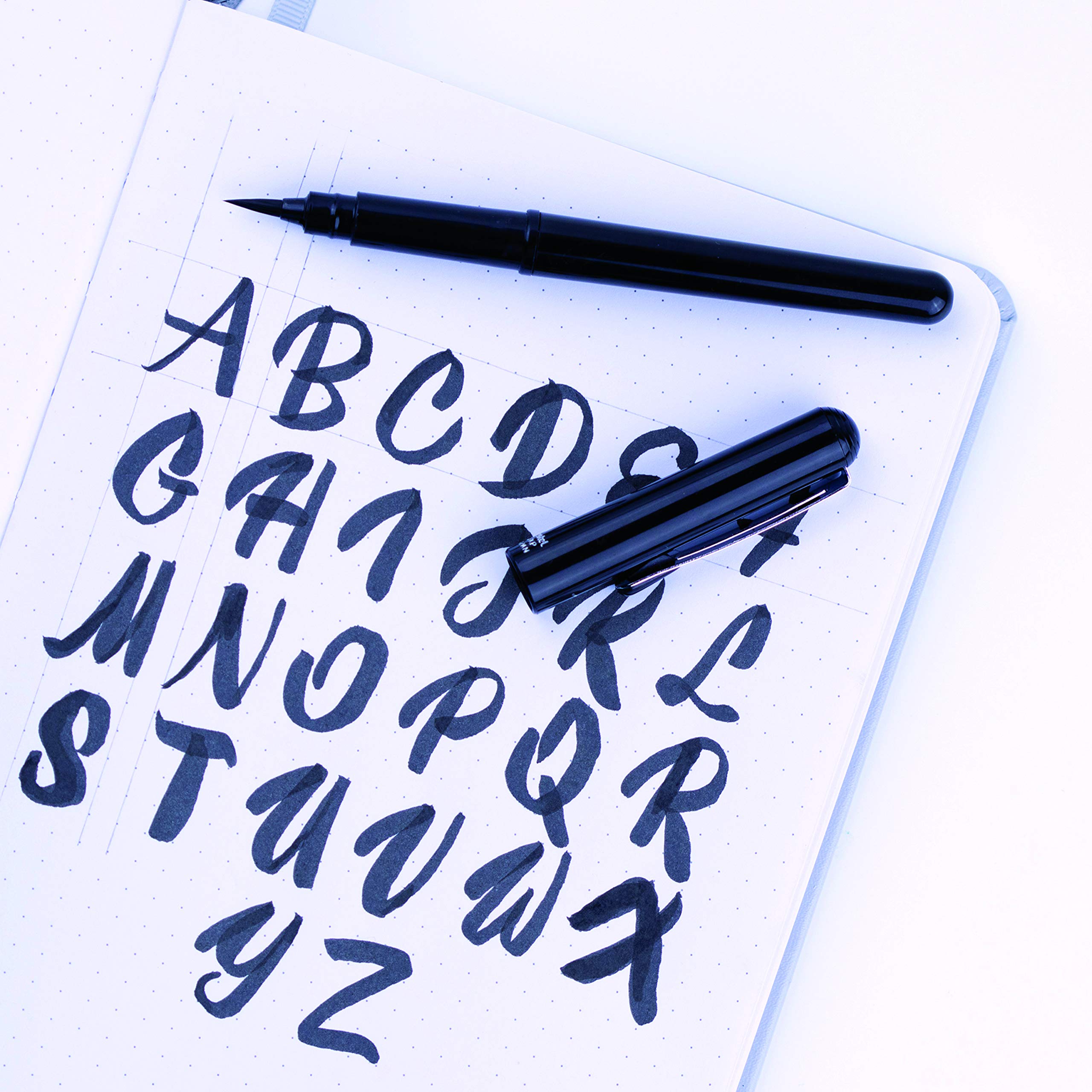 pentel-pocket-brush-gfkpn-stylo-pinceau-noir-4-cartouches-fp10 image 5