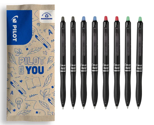 pilot-frixion-ball-plus-stylos-rollers-effa-ables-4-couleurs-pointe-moyenne-0-7--2 image 1