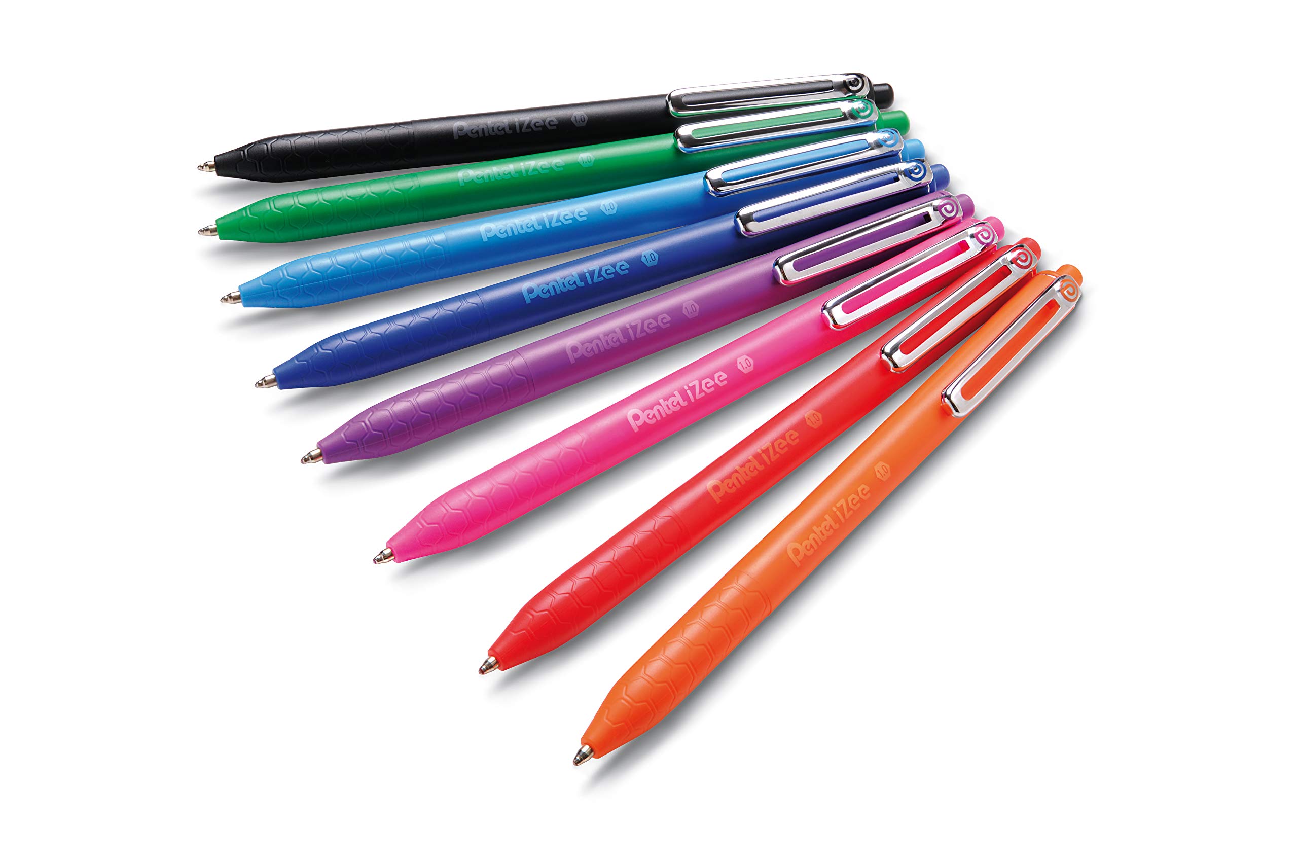 pentel-izee-bx470-stylo-bille-r-tractable-1-0-mm-pochette-de-8 image 2