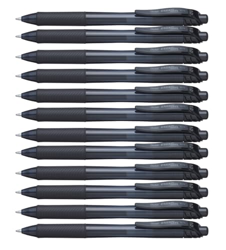 pentel-energel-roller-gel-r-tractable-1-mm-noir-lot-de-12 image 7