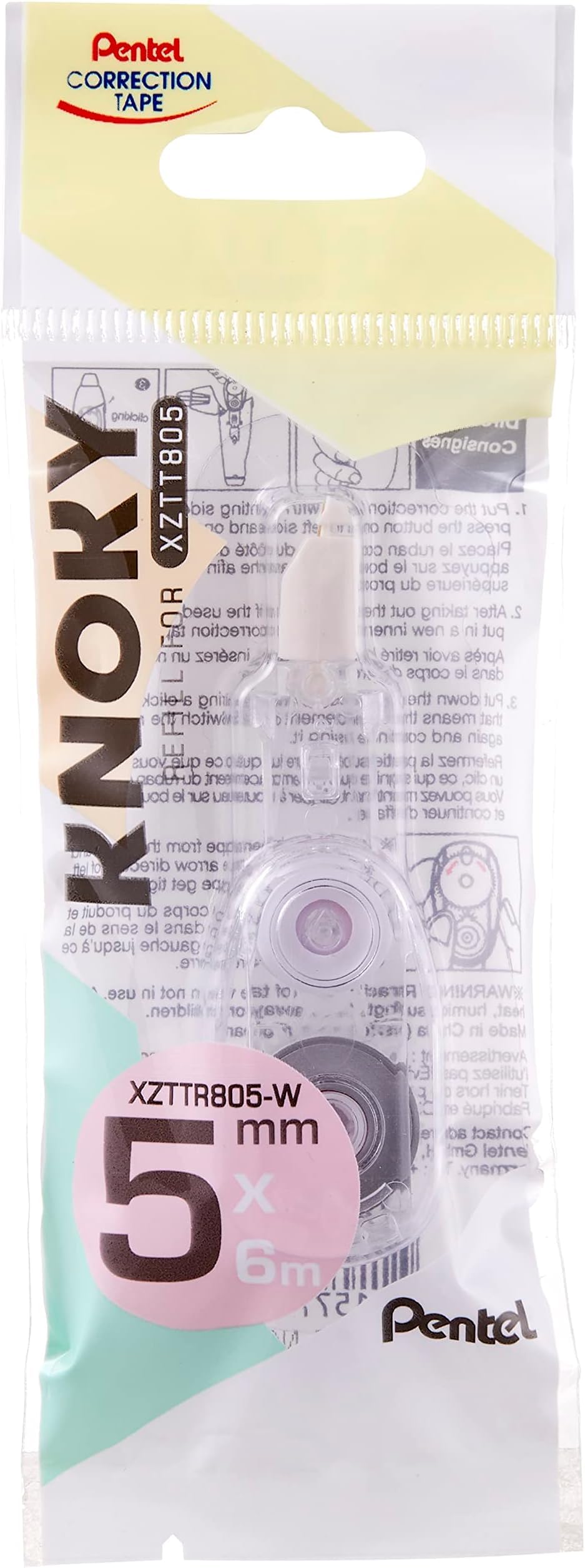 pentel-knoky-xzttr805-recharge-ruban-correcteur-5-mm-x-6-m image 6