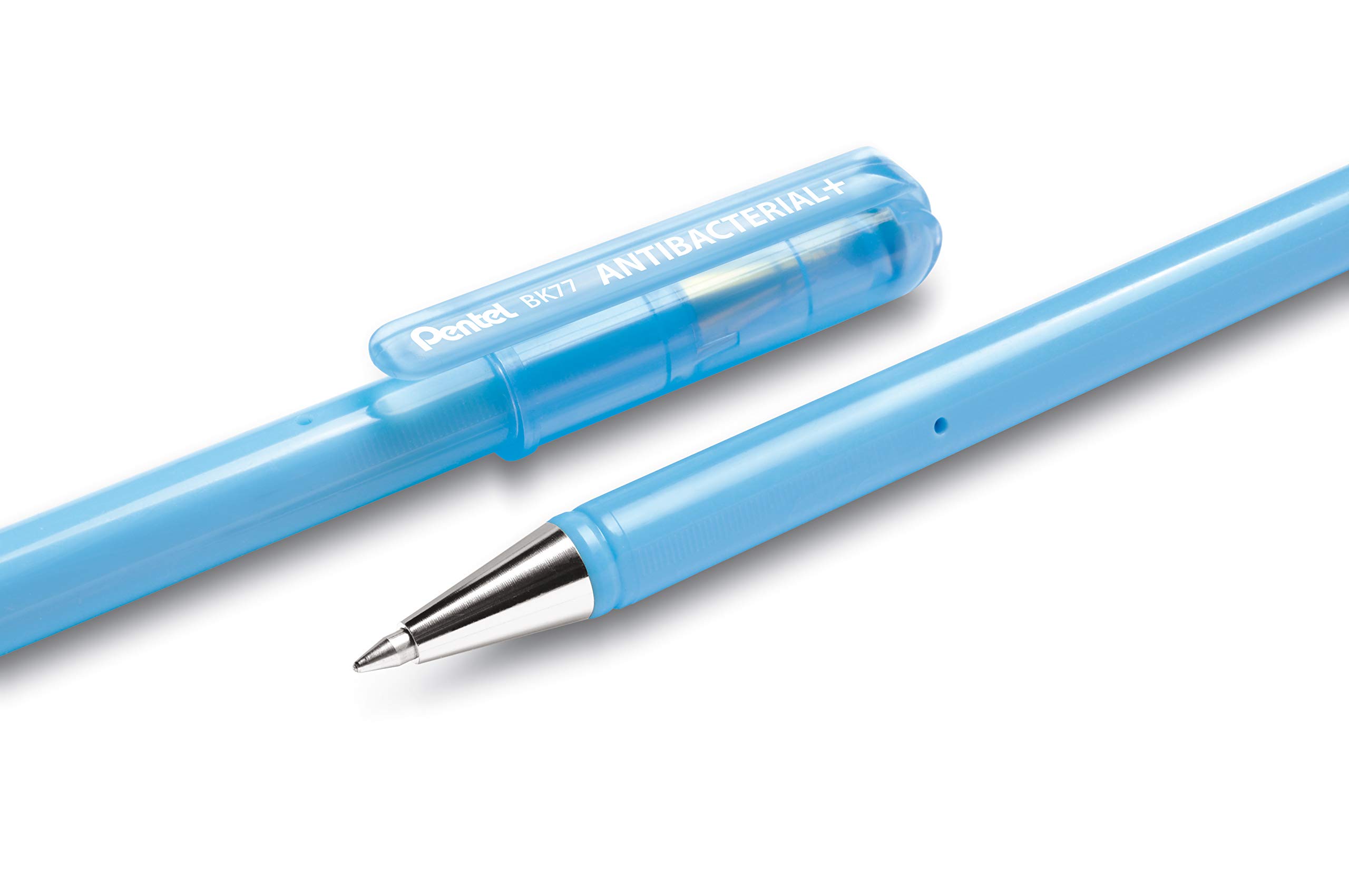 pentel-superb-antibacterial-bk77ab-stylo-bille-noir-lot-de-12 image 3