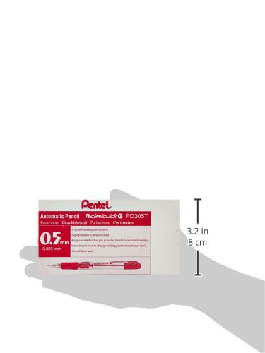 pentel-techniclick-porte-mine-0-5-mm-rose-bouton-lat-ral-lot-de-12 image 6