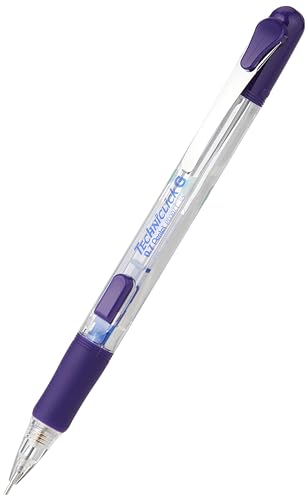 pentel-techniclick-pd307t-v-lot-de-12-porte-mines-0-7-mm-violets-bouton-lat-ral image 4