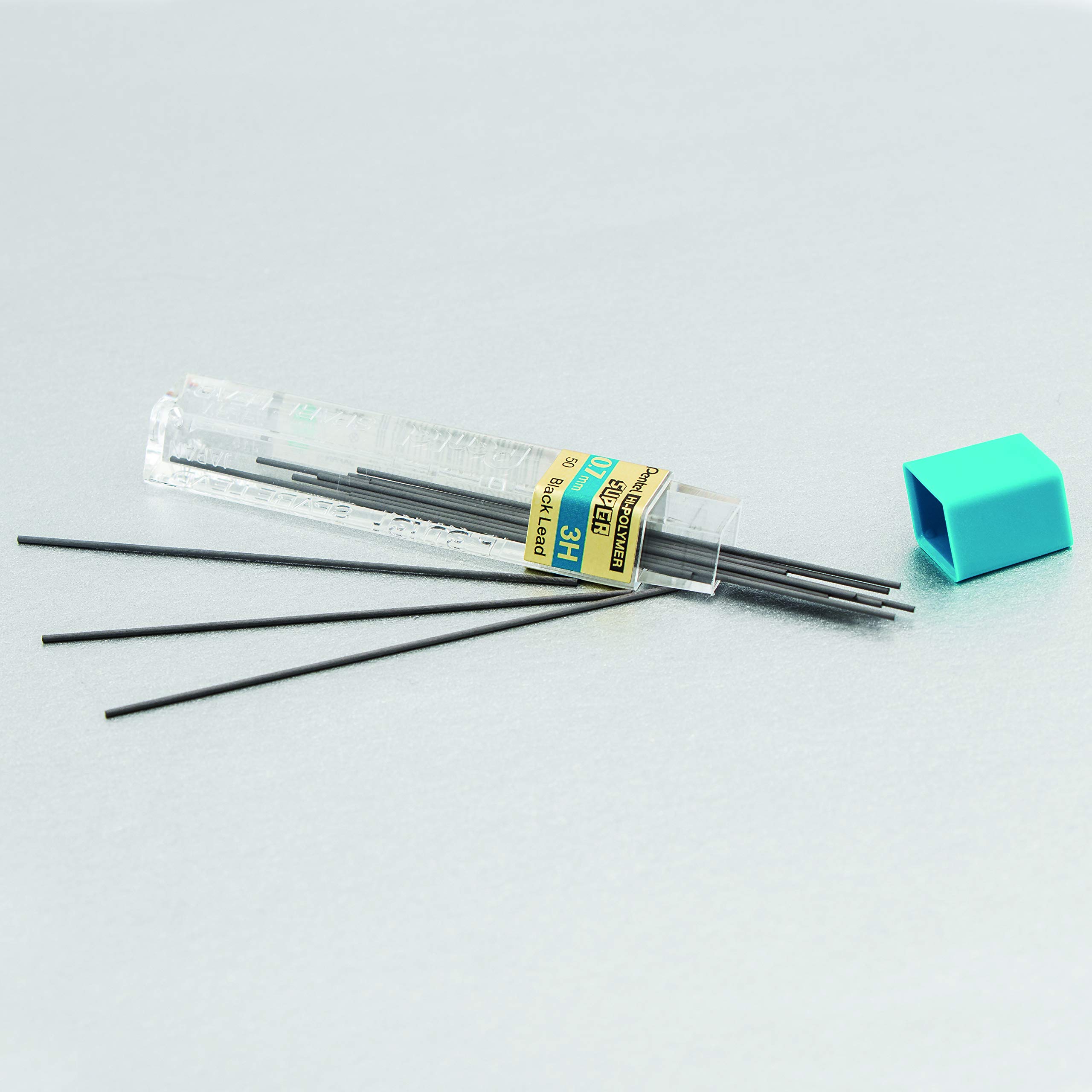 pentel-super-hi-polymer-mines-0-7-mm-3h-lot-de-12-tuis-de-12-mines image 4