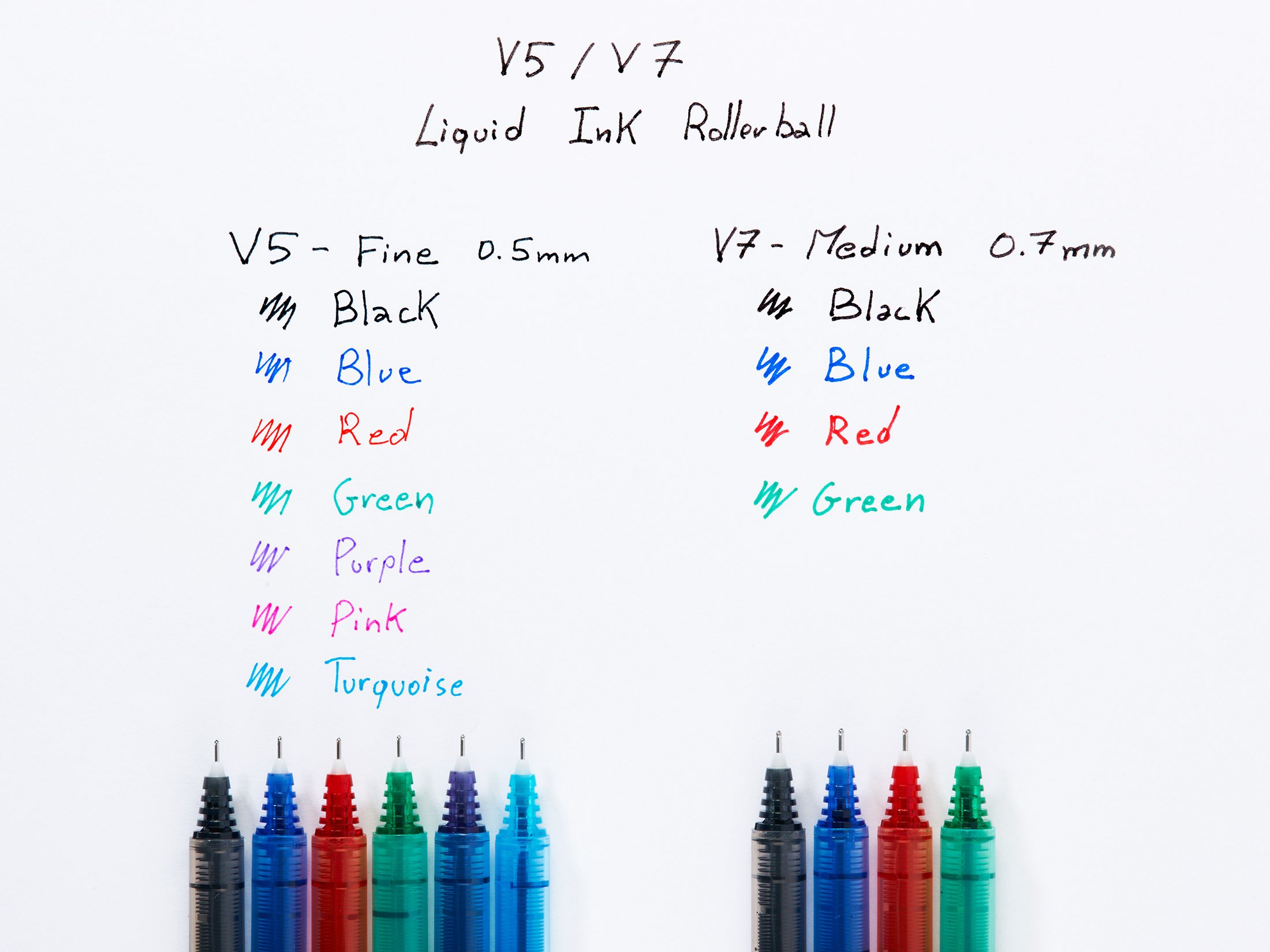 pilot-v5-hi-tecpoint-roller-encre-liquide-0-5-mm-lot-de-4-noirs image 5