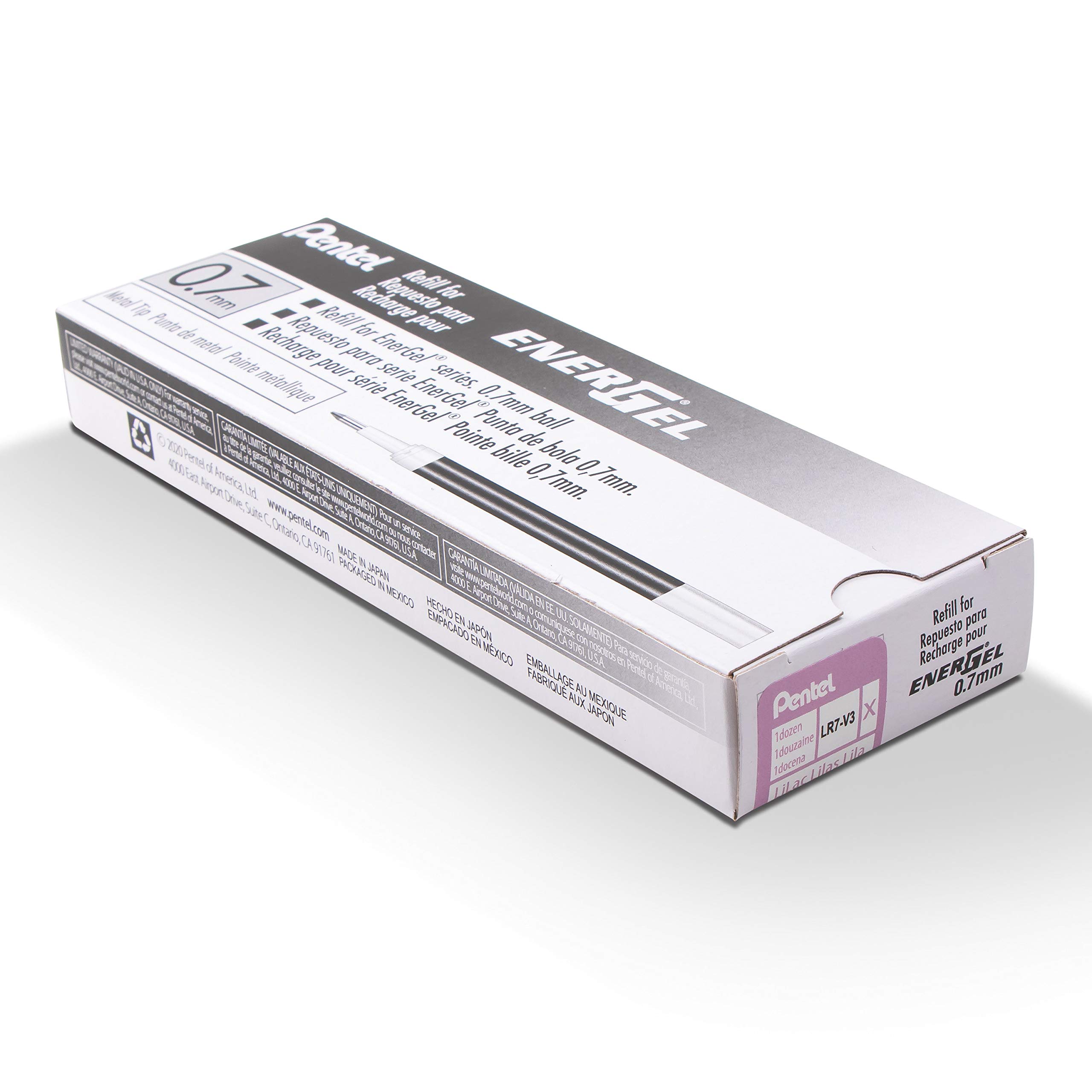 pentel-energel-lr7-recharge-gel-0-7-mm-lilas-lot-de-12 image 4