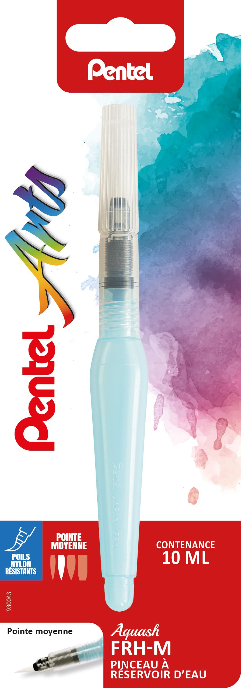 pentel-aquash-frh-m-pinceau-r-serve-d-eau-10-ml-poils-synth-tiques-pointe-moyenn image 2