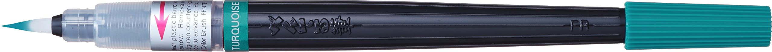 pentel-arts-color-brush-xgfl-pochette-de-6-pinceaux-rechargeables-vert-clair-oli image 4