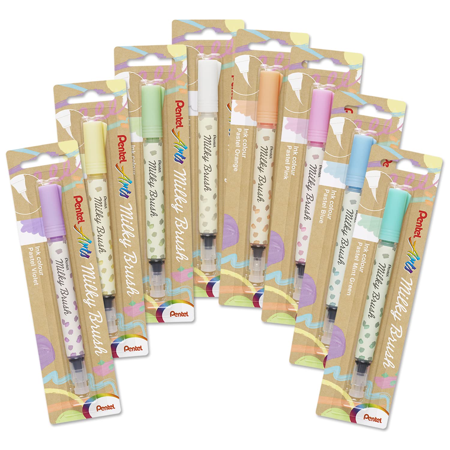 pentel-arts-milky-brush-xgfh-pfx-feutre-pinceau-encre-gel-pastel-pointe-nylon-or image 7