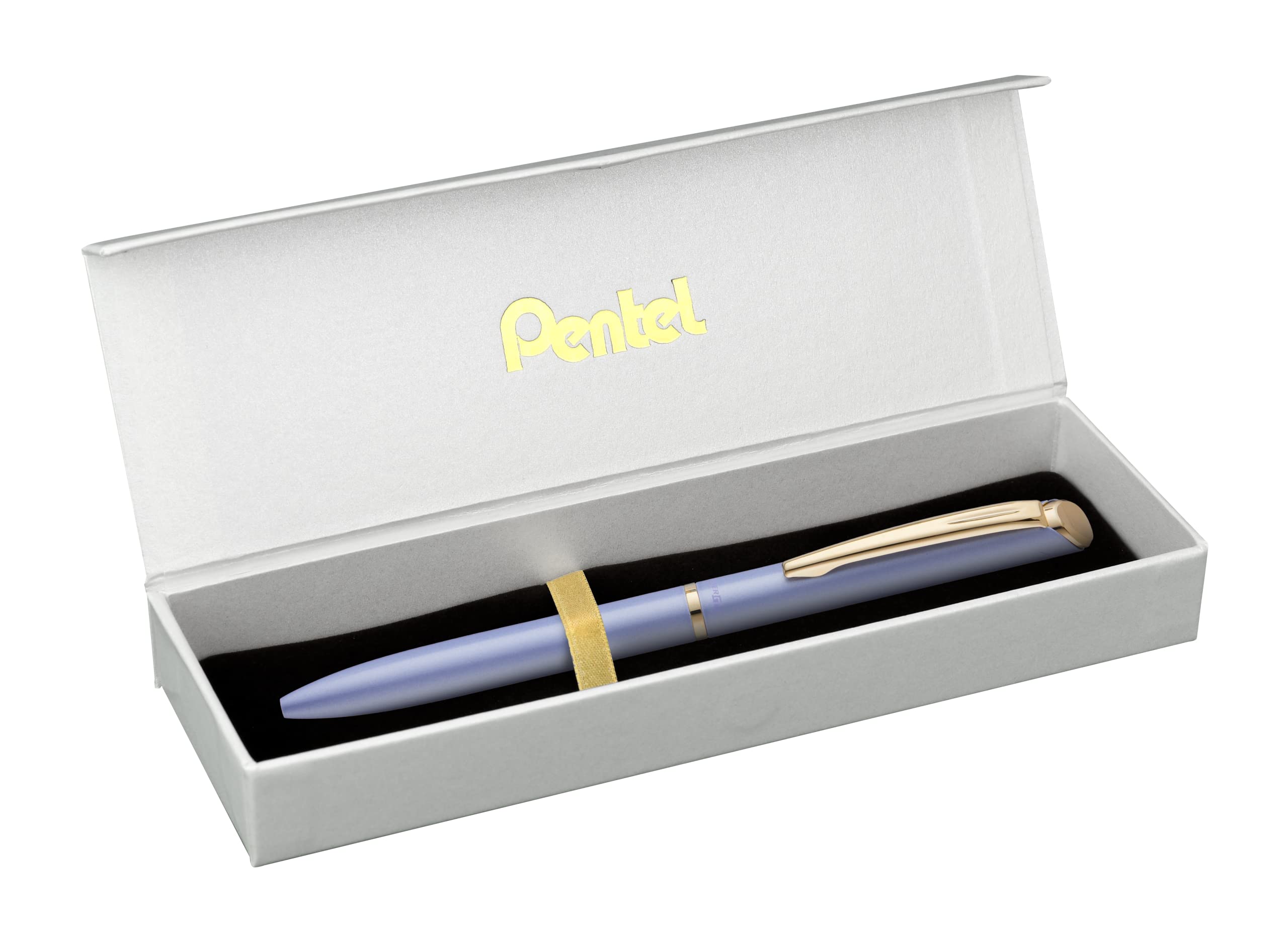 pentel-energel-bl2007p-roller-gel-0-7-mm-corps-m-tal-violet-pastel-et-or-coffret image 1