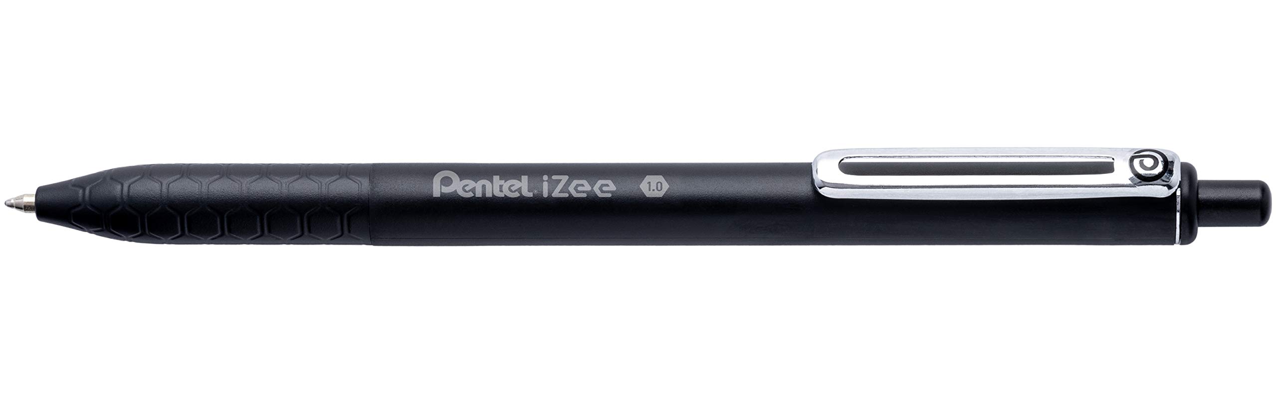 pentel-izee-bx470-lot-de-3-stylos-bille-r-tractables-noir-bleu-ciel-rouge image 2