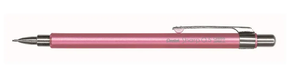 pentel-qs55-p-lot-de-10-mini-porte-mines-rechargeables-0-5-mm-rose image 1