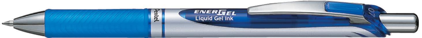 pentel-energel-bl77-roller-encre-gel-r-tractable-0-7-mm-bleu-blister-x1 image 2